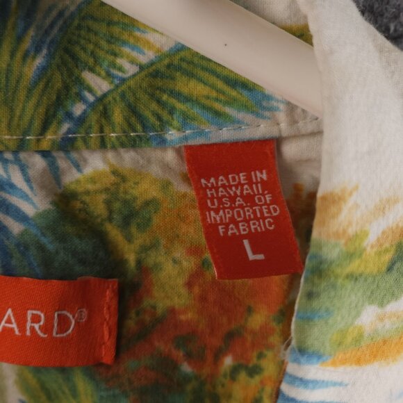 Tori Richard Beach Scene Print Hawaii Large Short Sleeve Colorful Cotton USA - Picture 9 of 16